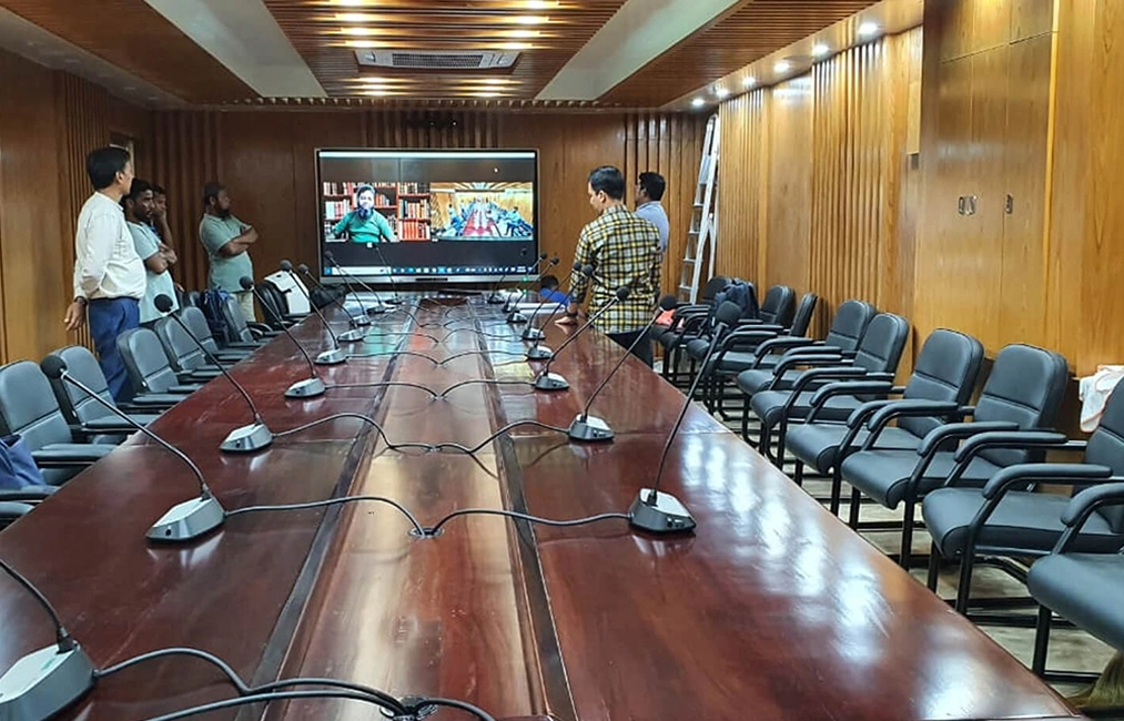 Digital Audio Conference System para sa Bangko