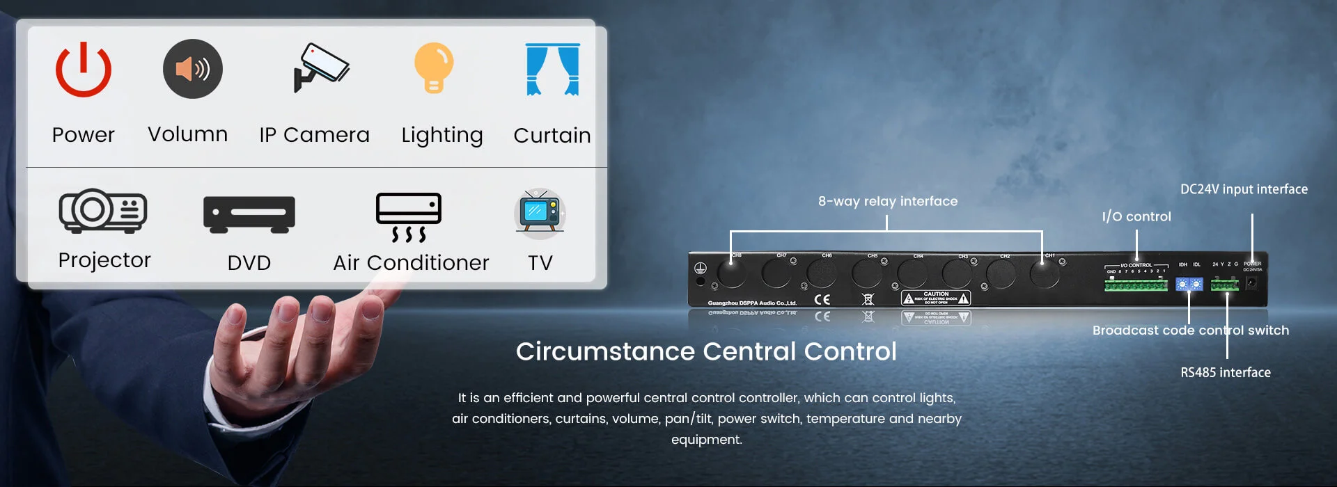 8 Channel Conference controller