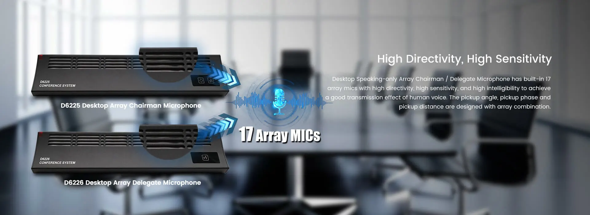 Array Chairman Unit Microphone Full Digital Conference System