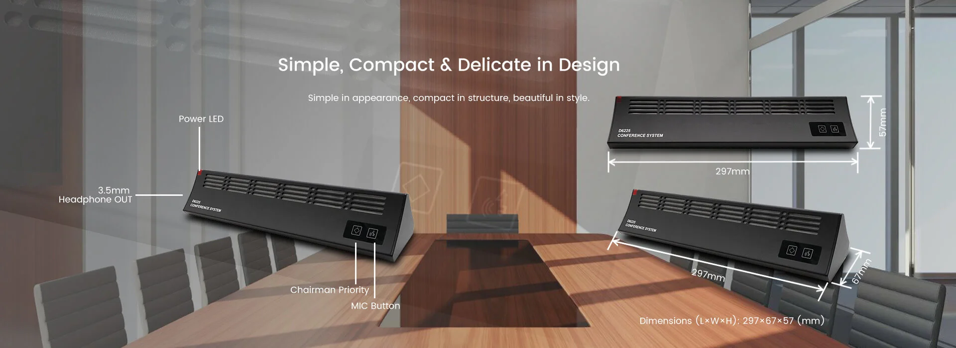 Array Chairman Unit Microphone Full Digital Conference System