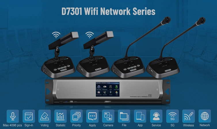 5G WiFi Conference System Solution para sa Conference Room D7311