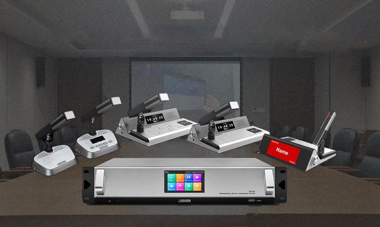 IP Network Conference System Solution para sa Conference Room D7111