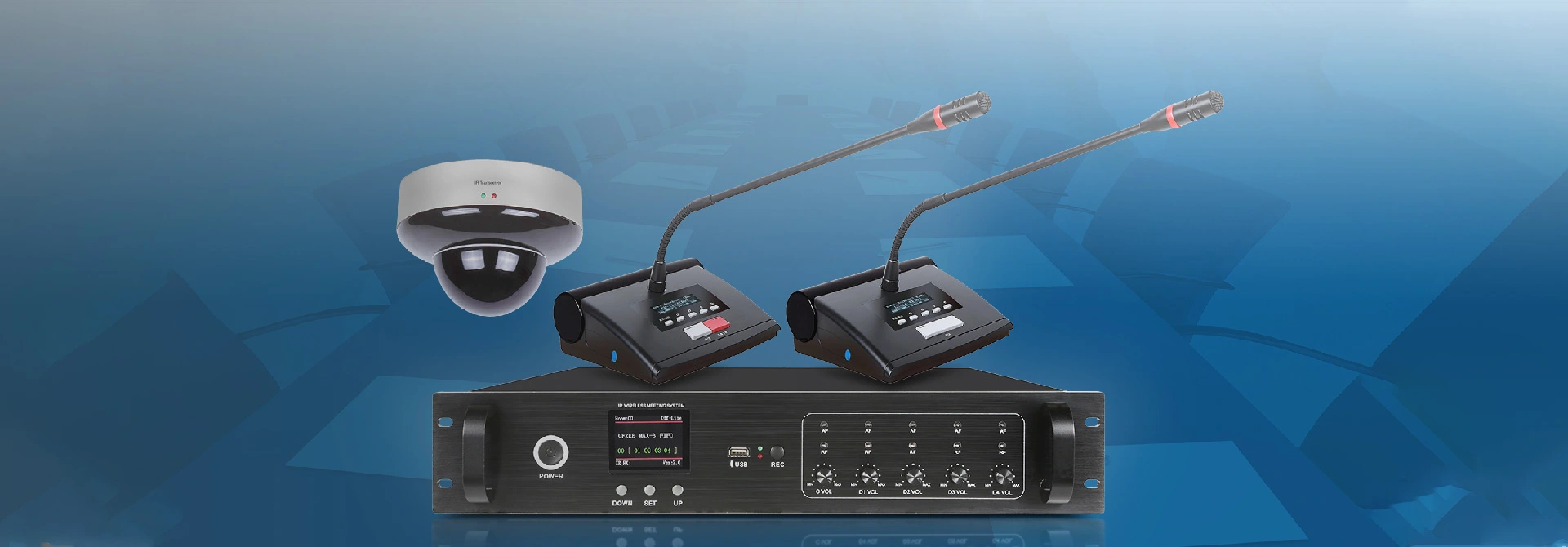 Infrared Wireless Conference System Solution para sa Conference Room D6711