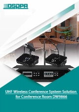 UHF Wireless Conference System Solution para sa Conference Room DW9866
