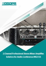 2 Channel Professional Stereo Mixer Amplifier Solution para sa Audio Conference MK21355