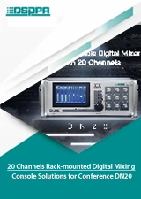 20 Channels na naka-mount na Digital Mixing Console Solution para sa Conference DN20