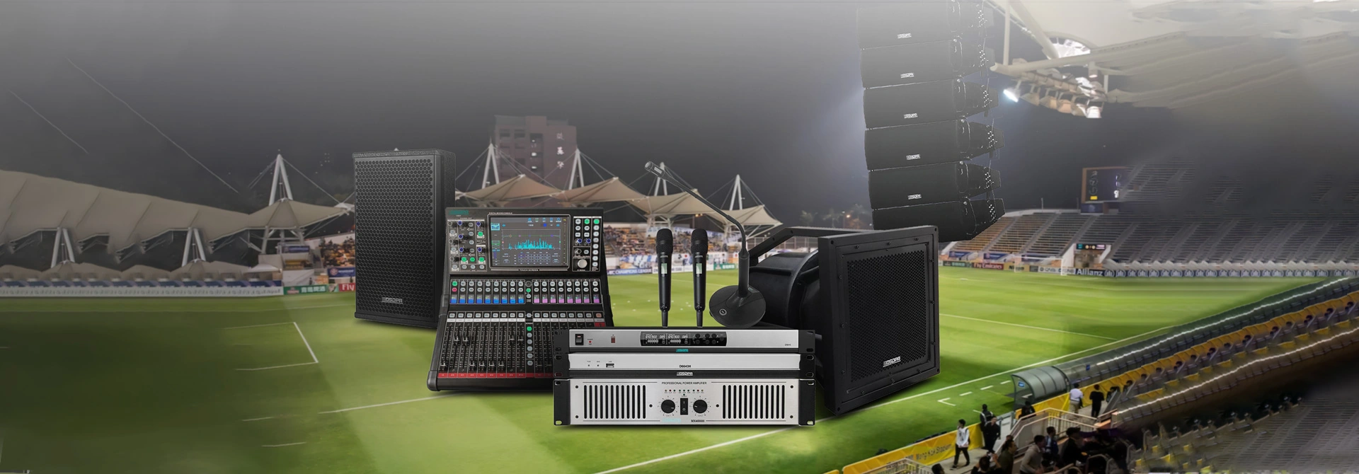Professional Sound System Solution para sa isang Football Stadium