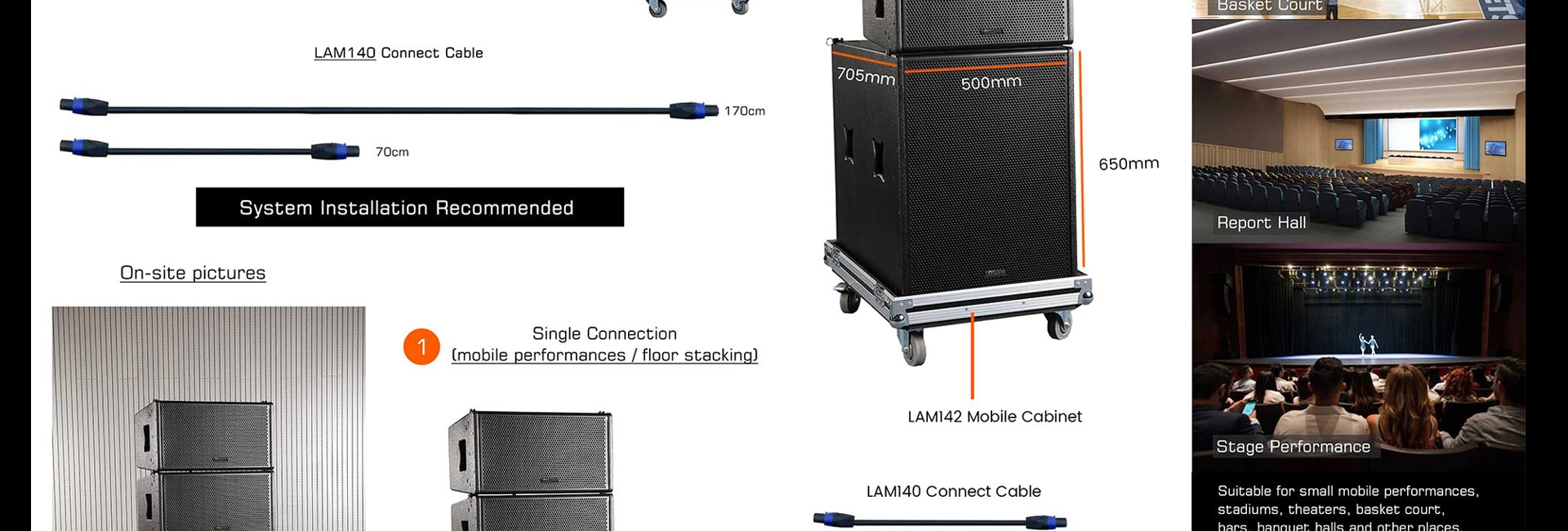 Complete Mobile Active Array Speaker Set