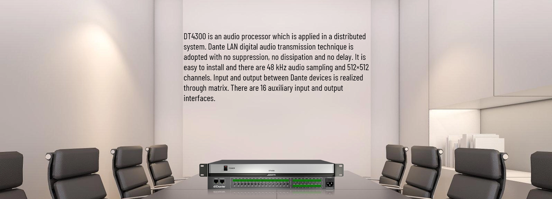 16-in 16-out Digital Audio Processor