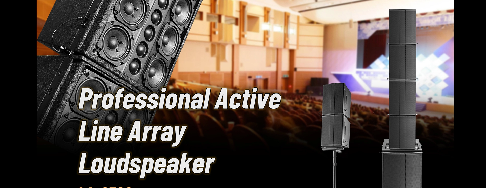 Propesyonal na Aktibong Line Array Loudspeaker System