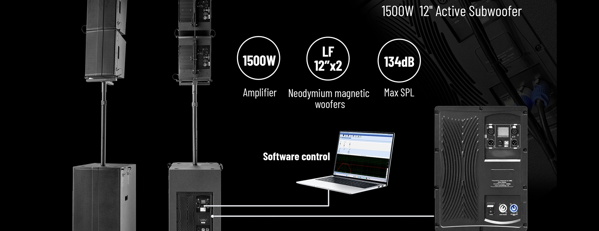 Propesyonal na Aktibong Line Array Loudspeaker System