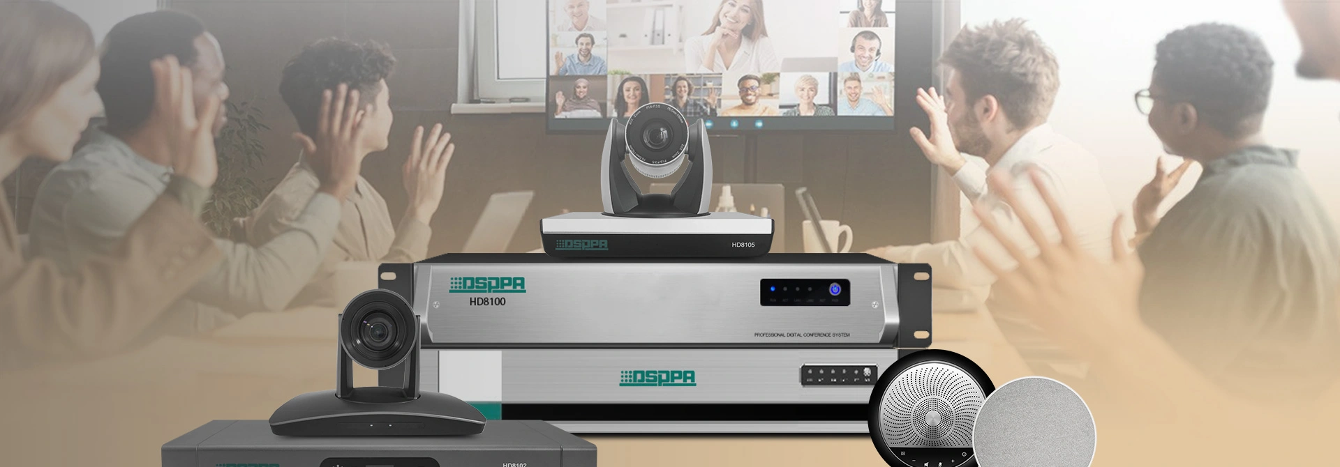 Video Conference Application Solution para sa Medium-Sized Rooms HD8000 HD8102 HD8105