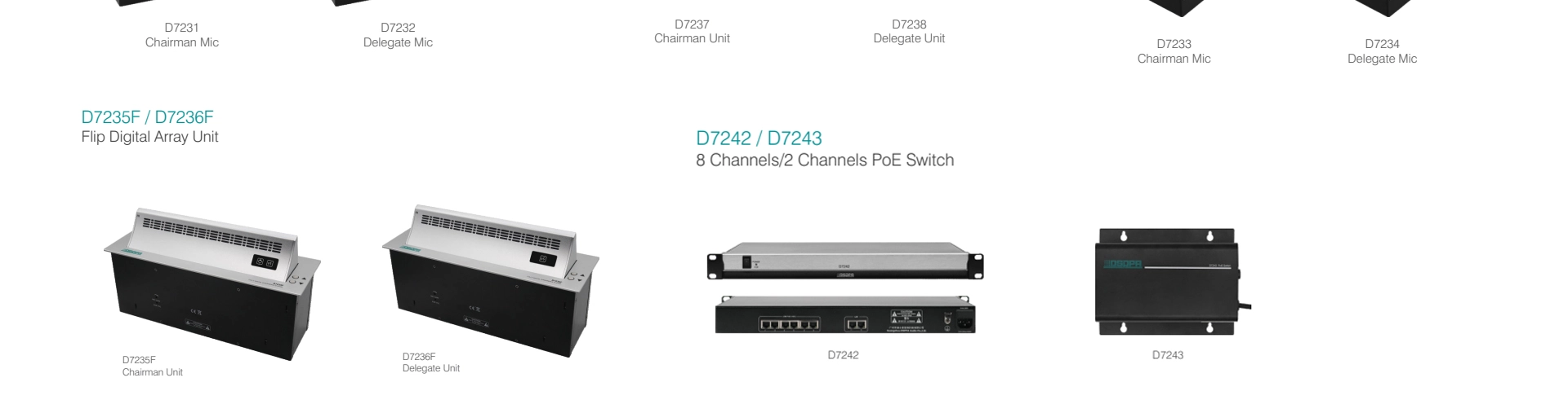 Economic Full Digital Conference System Delegate MIC Unit