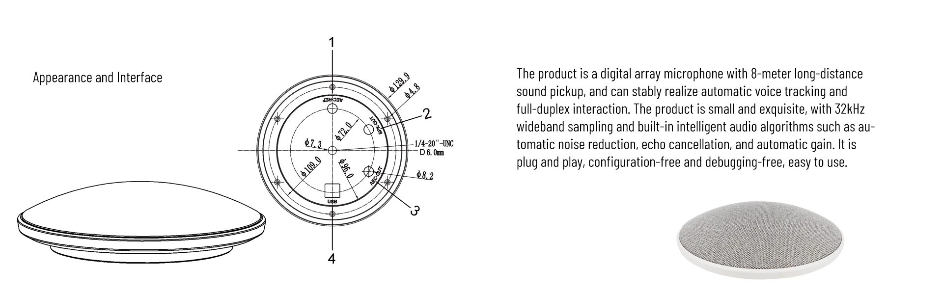 Digital Array Omnidirectional Micropono