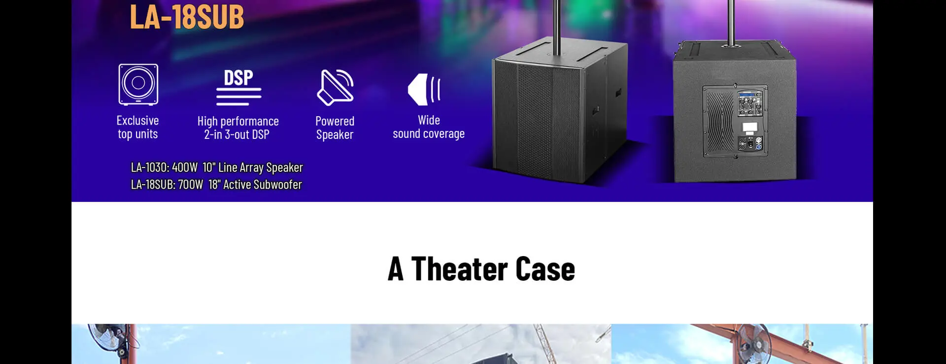 Portable Active Line Array Speaker System