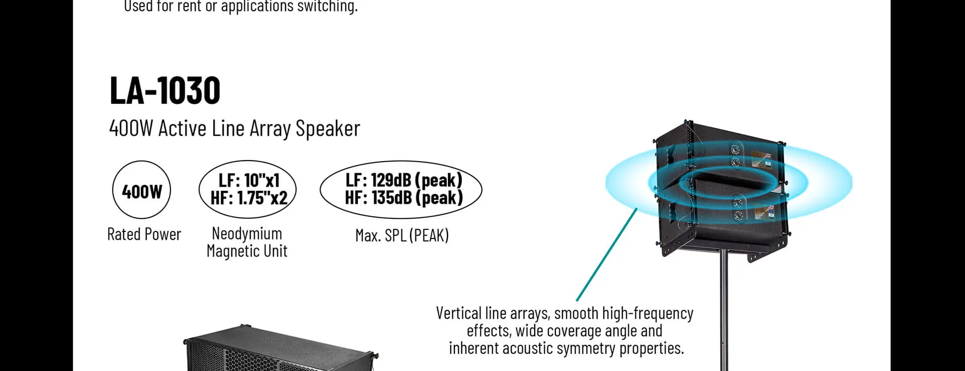 Portable Active Line Array Speaker System