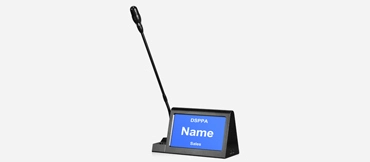 Dual Screen Paperless Conference Electronic Nameplate na may Micropono