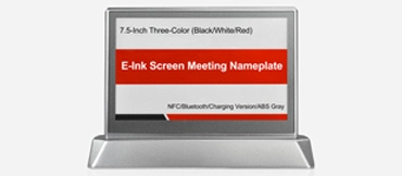 Dual-Sided na Tatlong Kulay na E-Ink Screen Meeting Nameplate