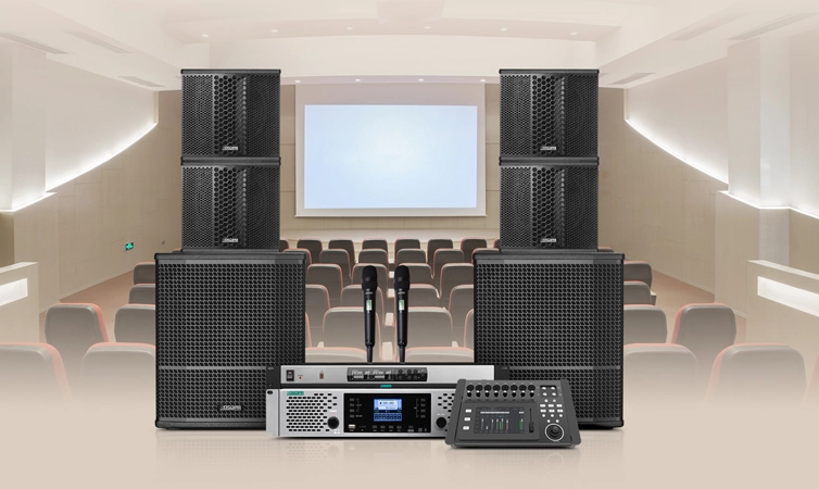 Small Line Array Speaker System Solution para sa mga Maliit na Lecture Halls CM1608 LA1230S LA-63000