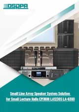 Small Line Array Speaker System Solution para sa mga Maliit na Lecture Halls CM1608 LA1230S LA-63000