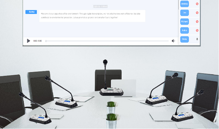AI Speech-to-Text Conference System Solution for Meeting Room - 翻译中...