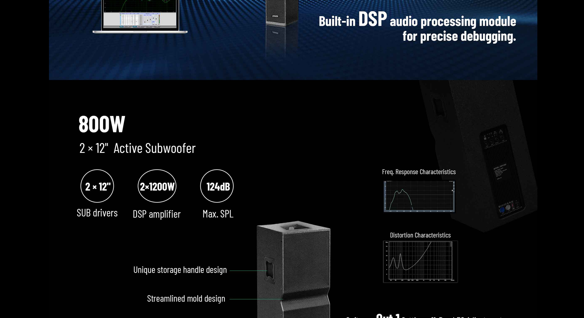 3200W Professional Active Line Array Speaker System