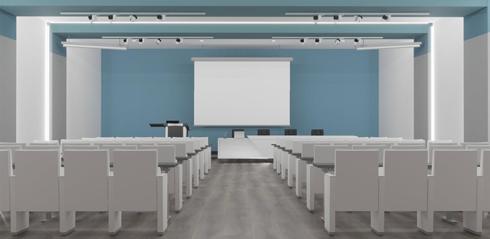 D8826 Pro Audio Processor + DSP3130 Series Conference column Speaker Solution for Medium-sized Report Hall - 翻译中...