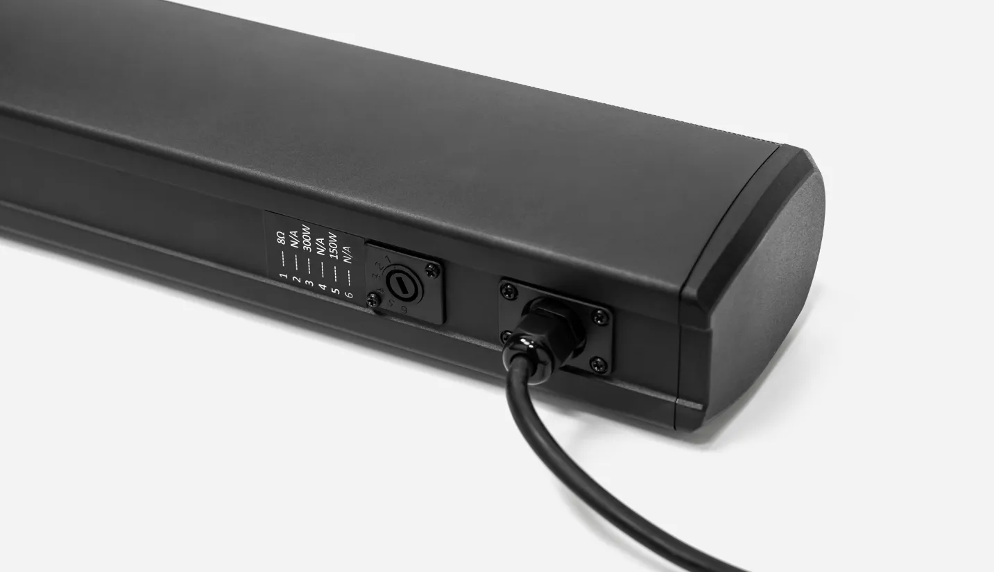 professional column speaker with racetrack speaker driver 4