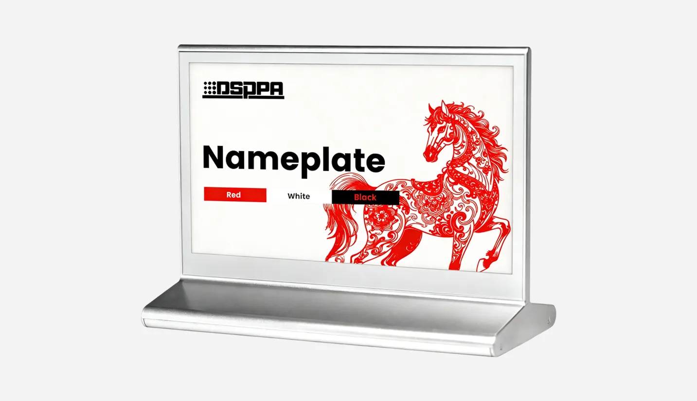 7.5 Inch Double-Sided Tricolor E-Ink Screen Meeting Nameplate - 翻译中...