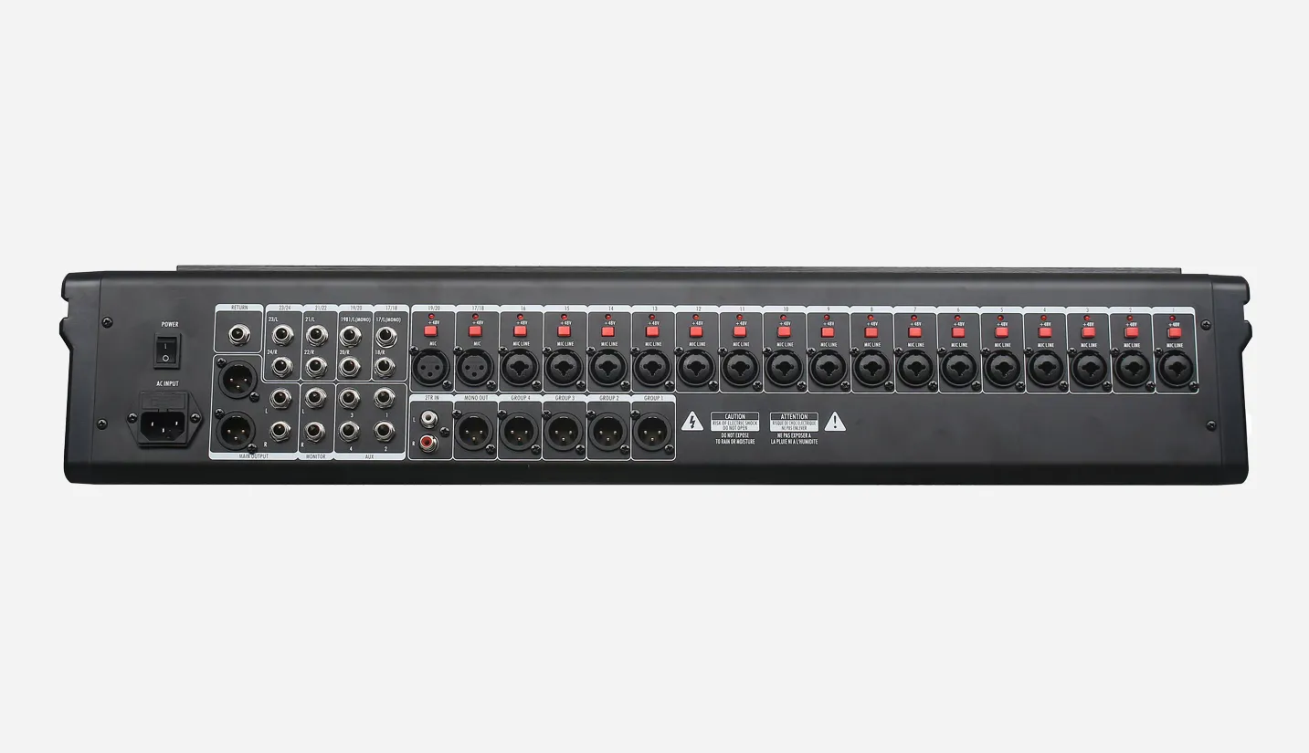 24-Channel 4-Group Bus Mixing Console - 翻译中...