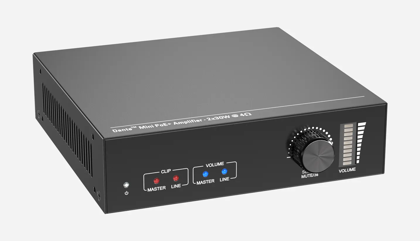 2x30@4Ω Mini Dante Amplifier - 翻译中...