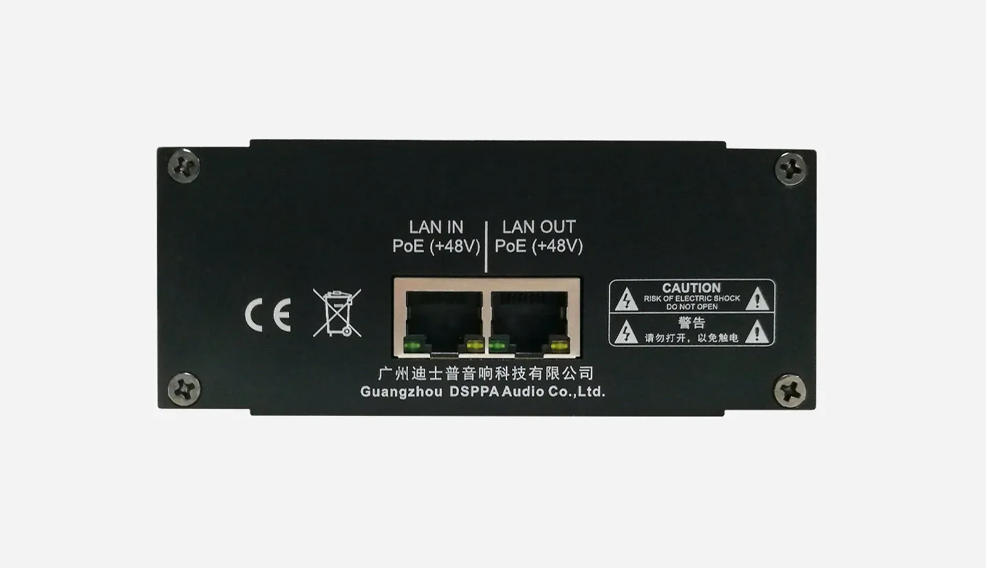 PoE powered conference loop connector